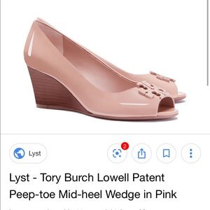 TORY BURCH Lowell 2 peep toe wedge